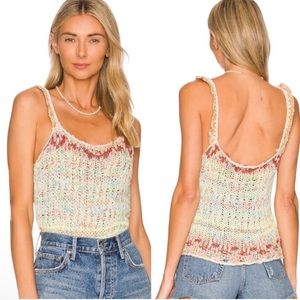 FREE PEOPLE Palmetto Tank NEW Size M Candied Dreams Boho Sweater Knit